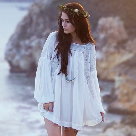 Free People Embellished Strappy Back Tunic - Picture 2 of 8